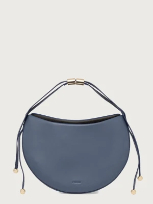 Furla torebka crossbody damska skórzana Moonstone M niebieski