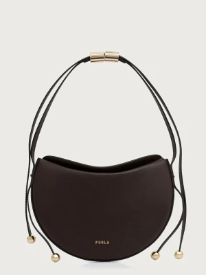 Furla torebka crossbody damska skórzana Moonstone S brązowy