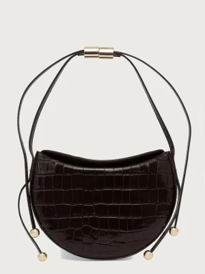 Furla torebka crossbody damska skórzana Moonstone S brązowy