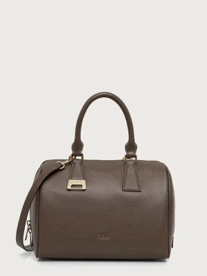 Furla torebka crossbody damska skórzana Olivia M Boston Bag szary