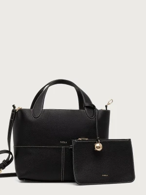 Furla torebka crossbody damska skórzana Primrose M Tote czarny