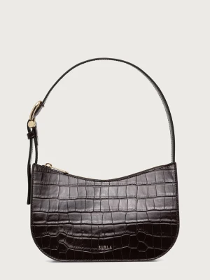 Furla torebka crossbody damska skórzana Sara S Shoulder Bag brązowy