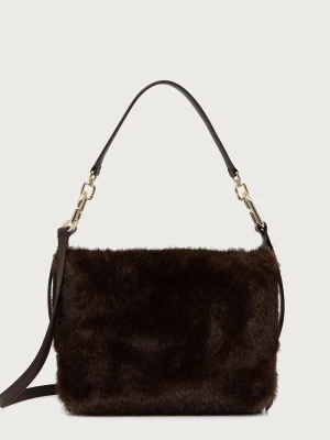 Furla torebka crossbody damska Tonie Mini Hobo brązowy