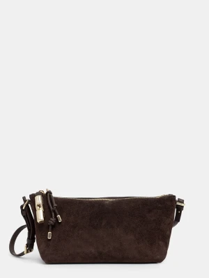 Furla torebka crossbody damska zamszowa brązowy