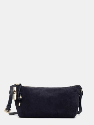 Furla torebka crossbody damska zamszowa granatowy