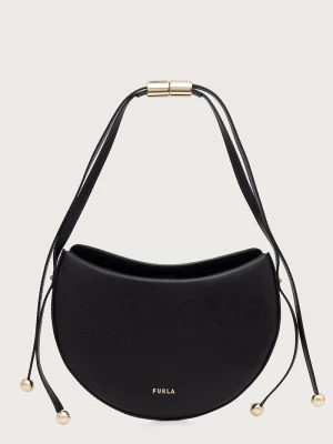 Furla torebka damska skórzana Moonstone S czarny