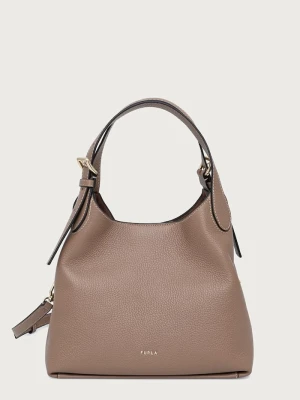 Furla torebka damska skórzana Primrose M Hobo brązowy