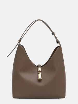 Furla torebka hobo damska skórzana brązowy