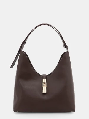 Furla torebka hobo damska skórzana brązowy