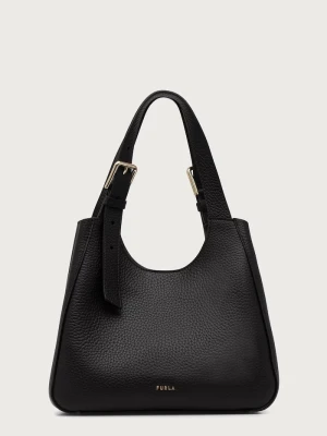 Furla torebka hobo damska skórzana Dora S Tote czarny