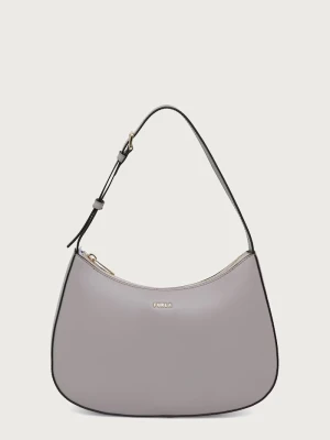 Furla torebka hobo damska skórzana Margot S beżowy