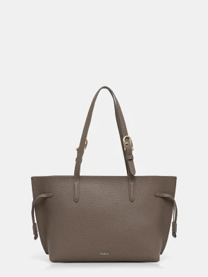Furla torebka shopper damska skórzana brązowy
