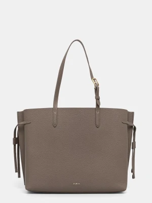 Furla torebka shopper damska skórzana brązowy