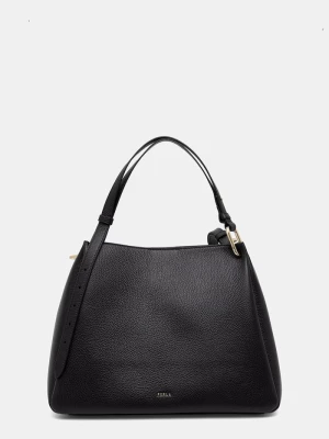 Furla torebka shopper damska skórzana czarny