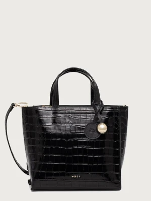 Furla torebka shopper damska skórzana Divide It S Tote czarny