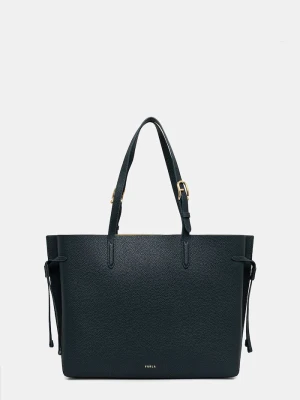Furla torebka shopper damska skórzana zielony