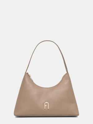 Furla torebka skórzana brązowy