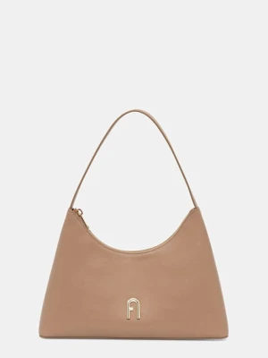 Furla torebka skórzana Diamente S Shoulder kolor brązowy WB00782 AX0733 4489S