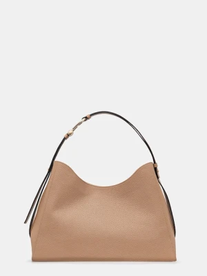 Furla torebka skórzana kolor beżowy WB01246.HSF000.YU500