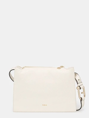 Furla torebka skórzana kolor beżowy WB01275.HSF000.PNN001007