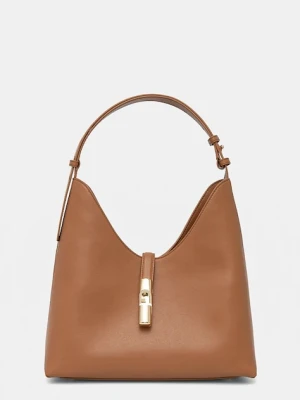 Furla torebka skórzana kolor beżowy WB01499.BX3104.RY000