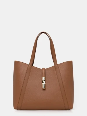 Furla torebka skórzana kolor beżowy WB01788 BX3353 RY000