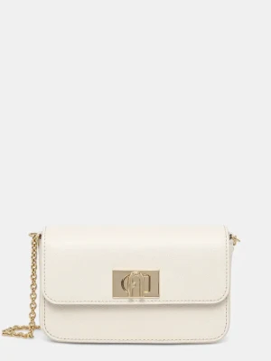 Furla torebka skórzana kolor beżowy WE00265.ARE000.PNN001007