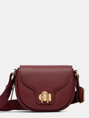 Furla torebka skórzana kolor bordowy WB01491.BX0356.4297S