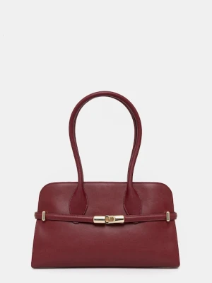 Furla torebka skórzana kolor bordowy WB01505.BX3104.CGQ00