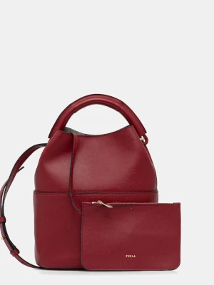 Furla torebka skórzana kolor bordowy WB01867.BX3169.4078S