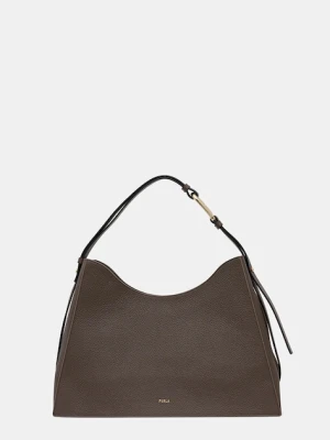 Furla torebka skórzana kolor brązowy WB01246.HSF000.2566S