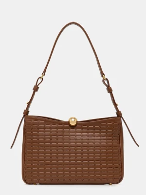 Furla torebka skórzana kolor brązowy WB01403.BX3977.03B00
