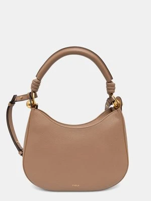 Furla torebka skórzana kolor brązowy WB01489 BX0176 YU500