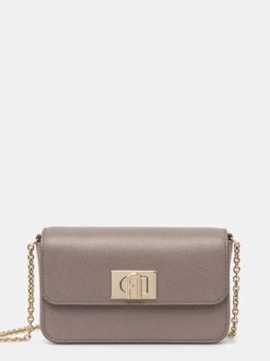 Furla torebka skórzana kolor brązowy WE00265.ARE000.2572S1007