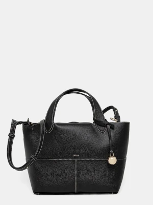 Furla torebka skórzana kolor czarny WB01707.HSF000.O6000