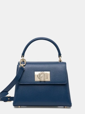 Furla torebka skórzana kolor niebieski WB00109.ARE000.6G000
