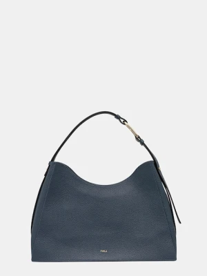 Furla torebka skórzana kolor niebieski WB01246.HSF000.GU000