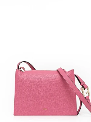 Furla torebka skórzana kolor różowy WB01275.HSF000.4130S