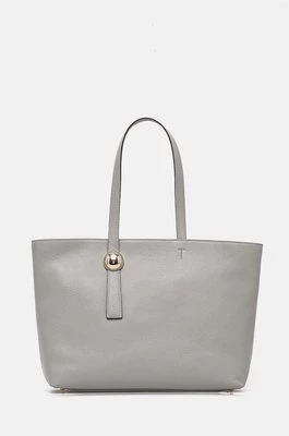 Furla torebka skórzana kolor szary WB01353.HSF000.3291S