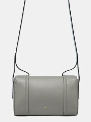 Furla torebka skórzana kolor szary WB01654.BX3750.3771S1007