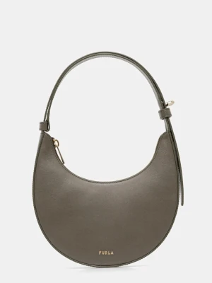 Furla torebka skórzana kolor zielony WE00649.AX0733.2810S