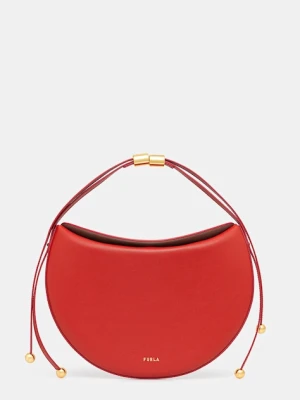 Furla torebka skórzana Moonstone M Shoulder Bag kolor czerwony WB01868 BX3104 4484S