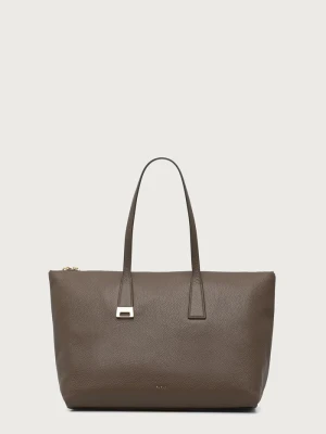 Furla torebka tote damska skórzana Olivia L Tote szary