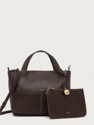 Furla torebka tote damska skórzana Primrose M Tote brązowy