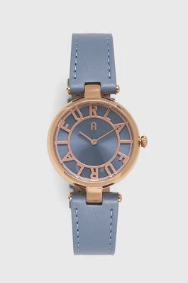 Furla zegarek damski kolor niebieski