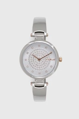 Furla zegarek damski kolor srebrny