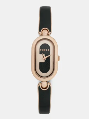 Furla zegarek FURLA GLAMOUR CHIC damski kolor czarny WW00060012L3
