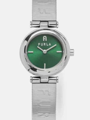 Furla zegarek FURLA GLAMOUR CHIC damski kolor srebrny WW00015027L1