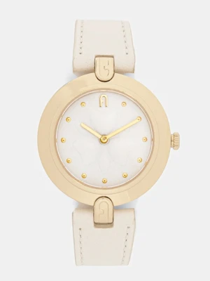 Furla zegarek FURLA HERITAGE damski kolor beżowy WW00002011L2