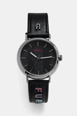 Furla zegarek męski kolor czarny WW00023023L7